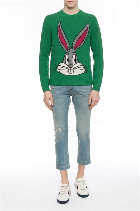 gucci bunny rabbit sweater|bugs bunny wearing gucci.